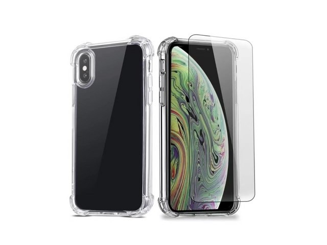 [아이폰 xs 케이스 범퍼] 소중한 구매 아칸크 아이폰 15투명 젤리 휴대폰 케이스+액정보호필름 증정