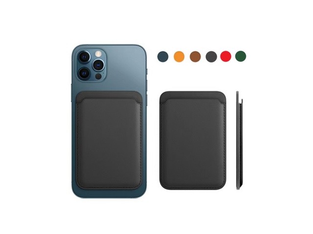 [아이폰 맥세이프 가죽케이스 퍼시픽블루] 저렴한 가격 맥세이프 카드지갑 케이스 애플 아이폰 가죽 카드수납